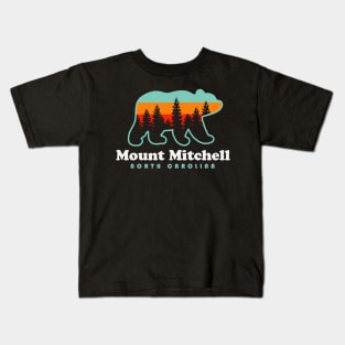 Mount Mitchell Hike North Carolina Black Mountain Range Kids T-Shirt